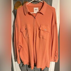 Aerie Lumberjane Waffle button up